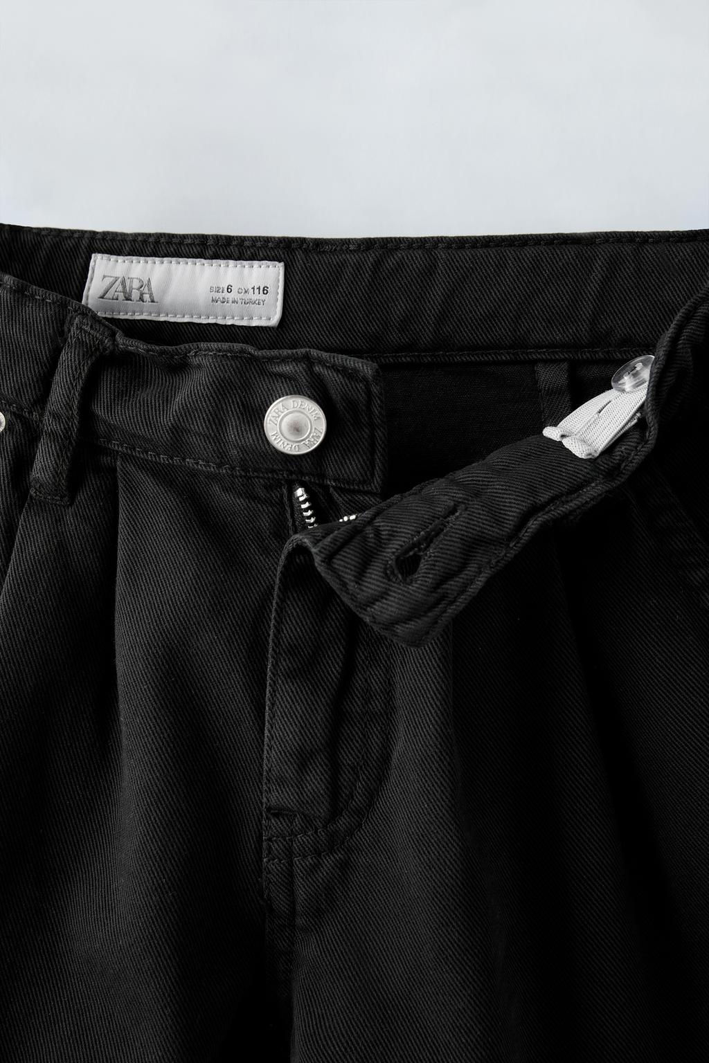 DENIM BERMUDA SHORTS WITH DARTS - Zara фото 3