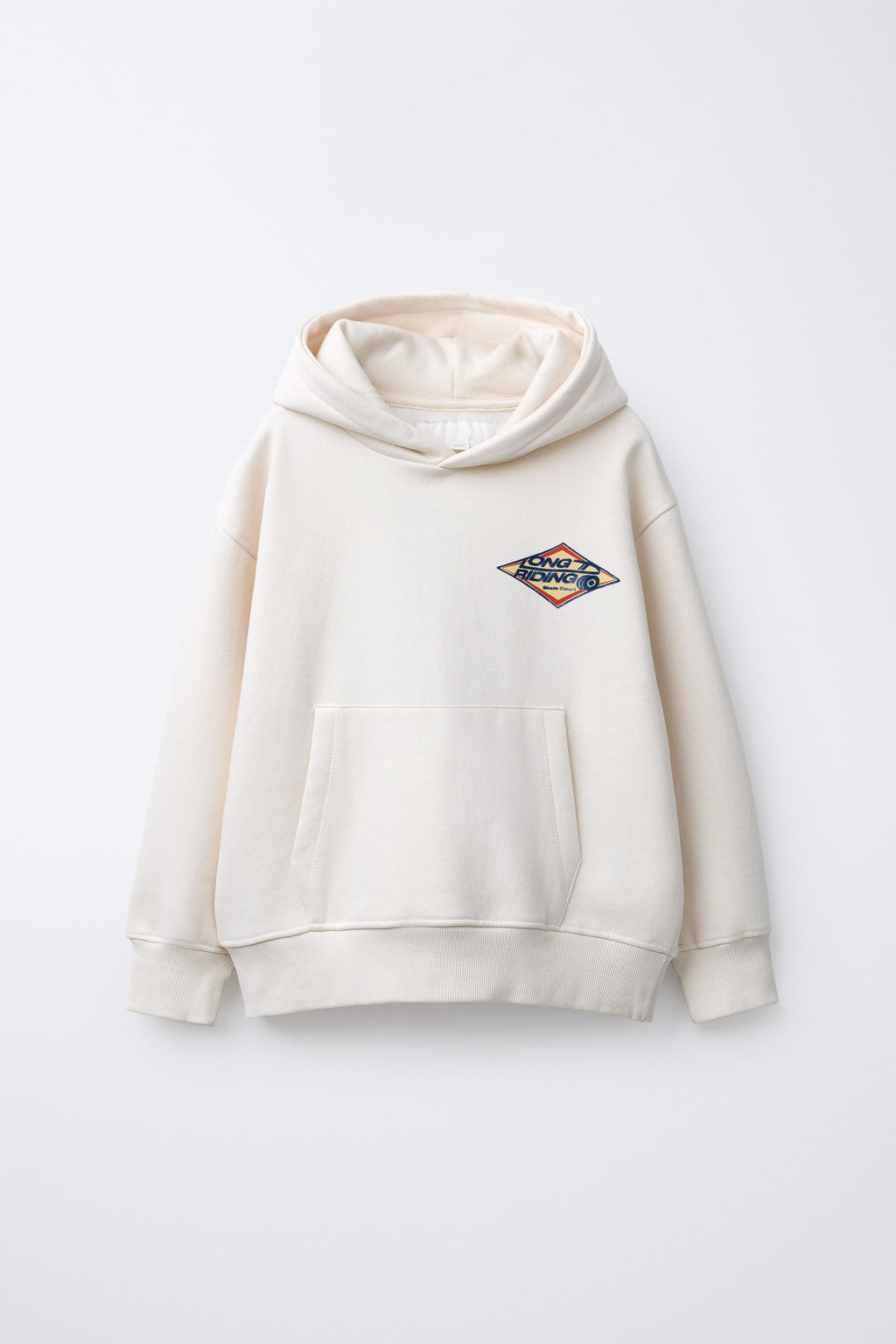 FLOCK SLOGAN PRINT HOODIE