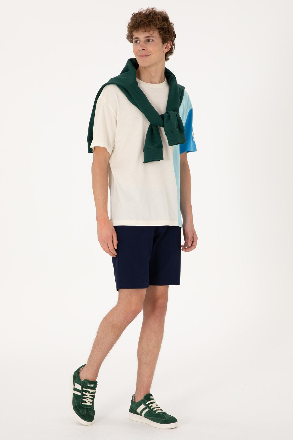 Erkek Comfort Fit Bisiklet Yaka Ekru Ti__rt Sepette S_rpriz _ndirim - U.s. polo assn фото 4