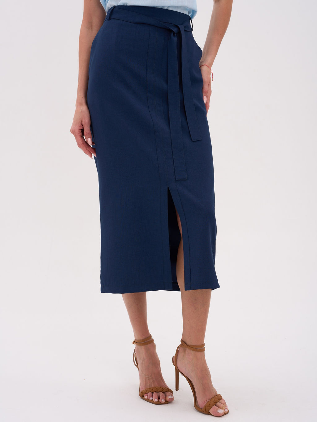 льняная юбка ЛЕН с ВИСКОЗОЙ - Трика фото 4