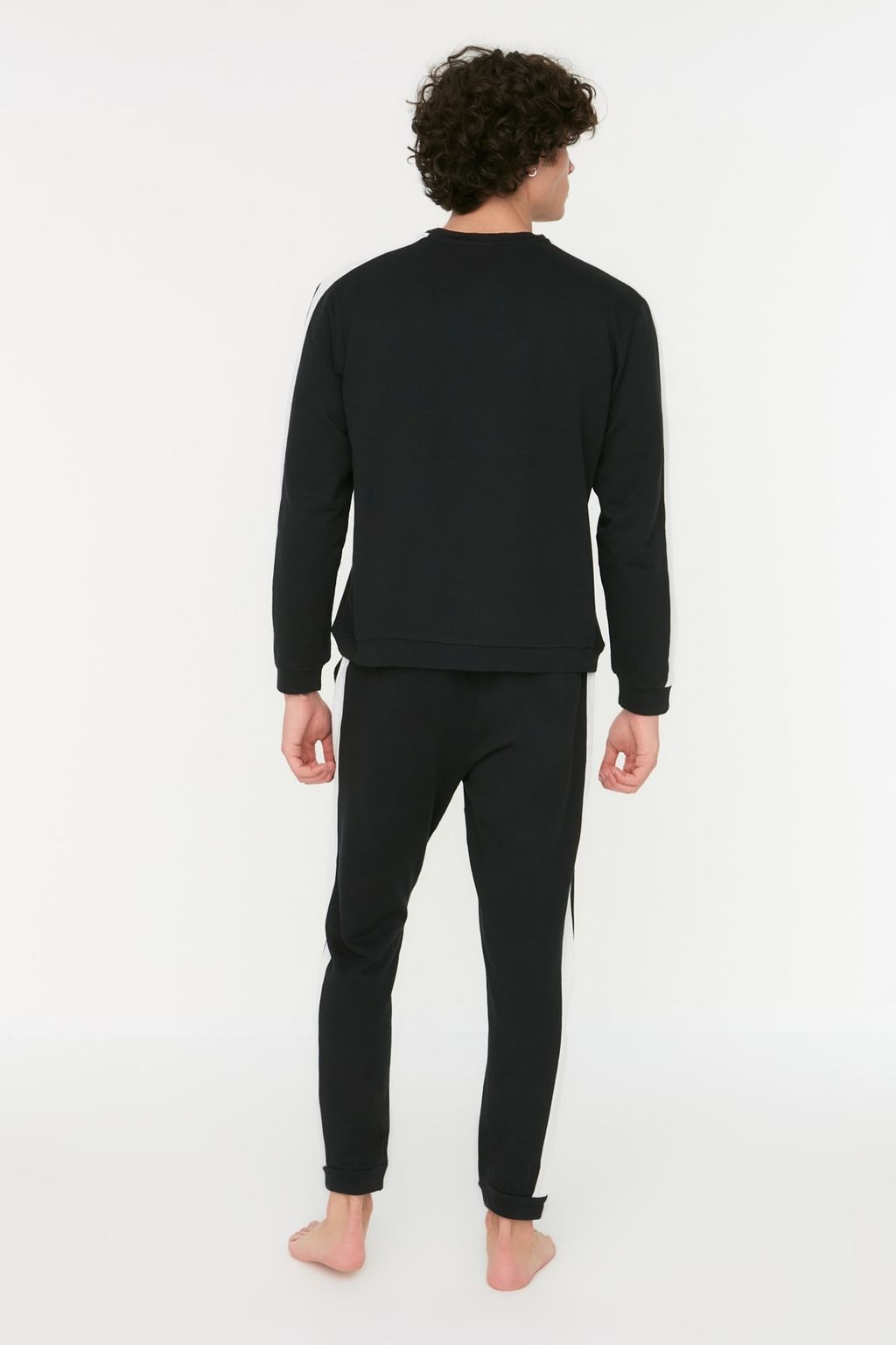 TRENDYOL MAN Siyah Color Blok Detayl? Regular Fit Orme Pijama Tak?m? THMAW21PT0368 - Trendyolmilla фото 5