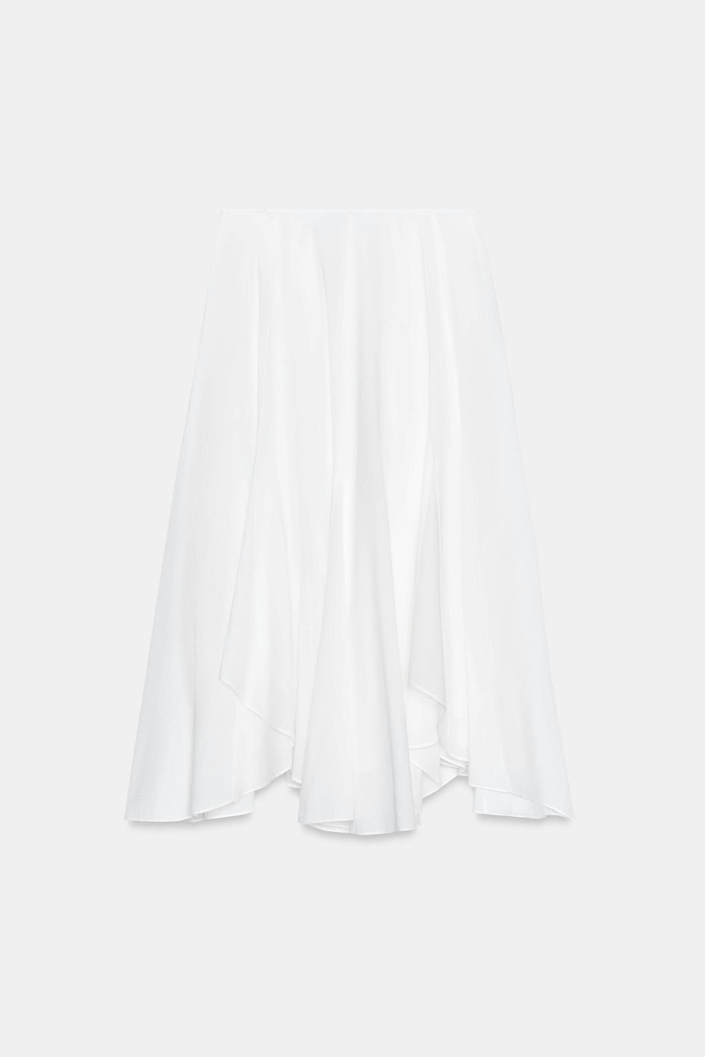 FALDA FLUIDA ASIM?TRICA ZW COLLECTION / Blanco - Zara фото 8