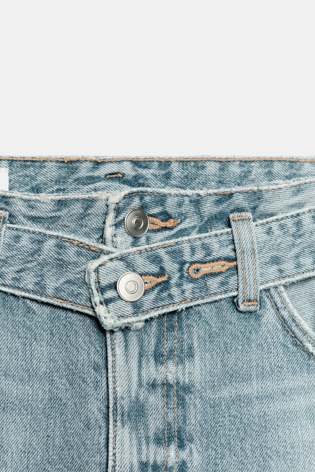 JEANS TRF CINTUR?N TIRO MEDIO / Azul claro - Zara фото 7
