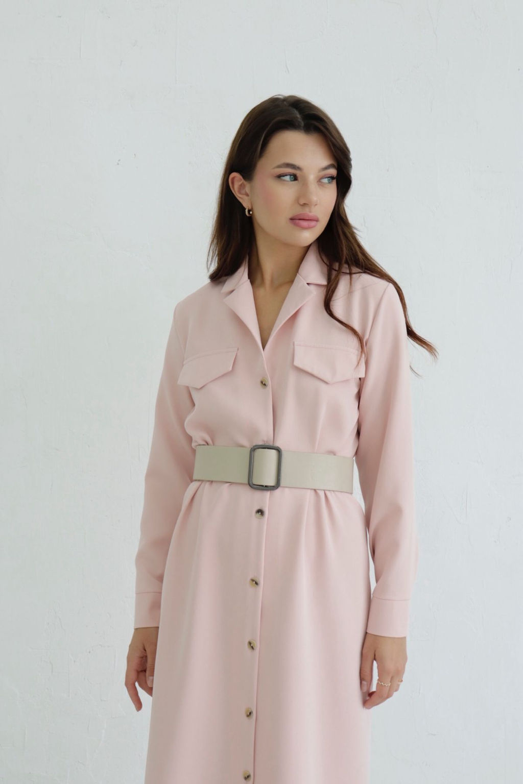 Платье-рубашка с английским воротником - Martichelli фото 374