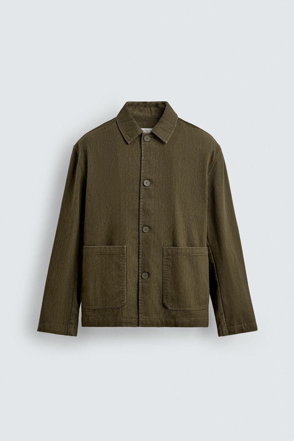 TEXTURED OVERSHIRT WITH POCKETS - Zara фото 7