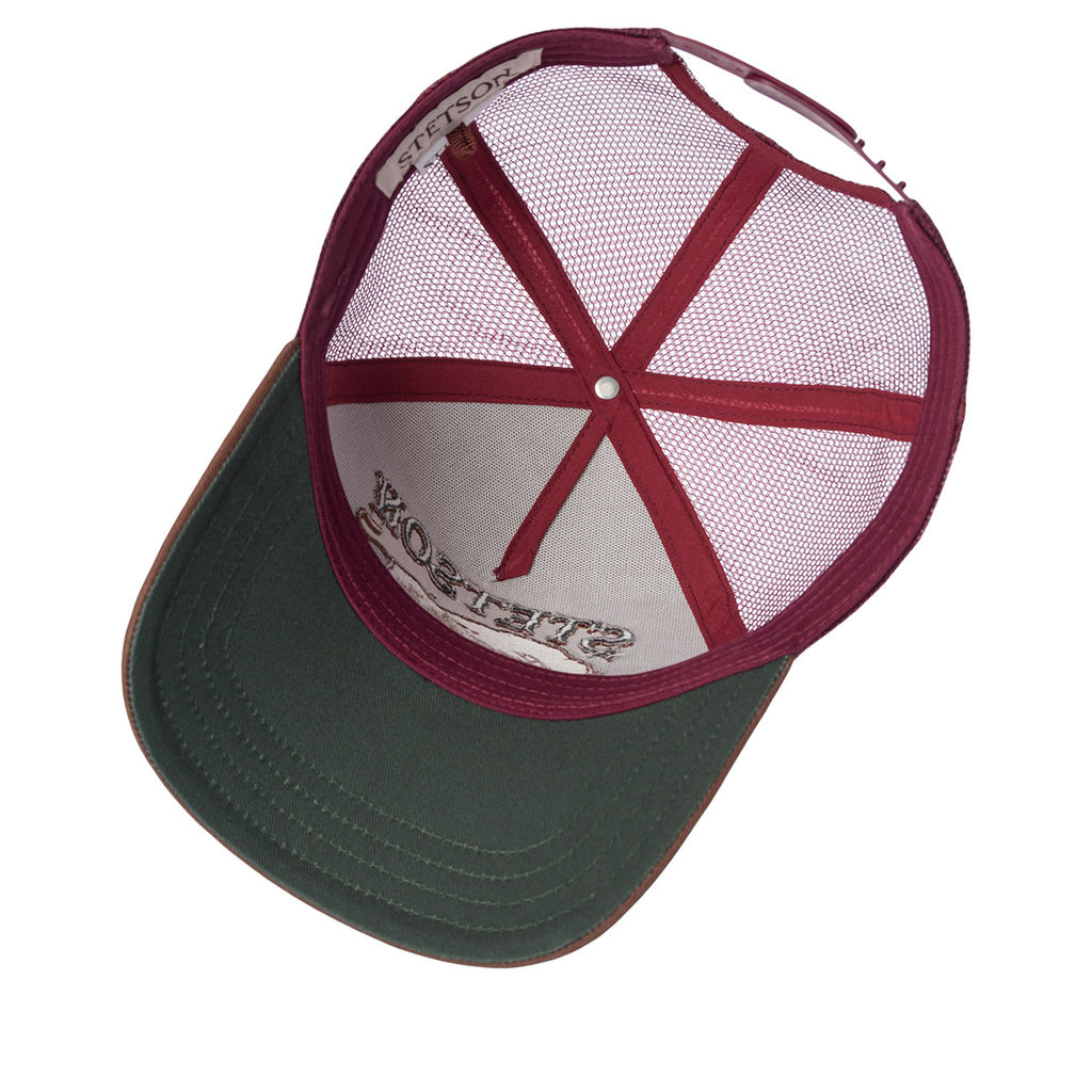 Бейсболка STETSON арт. 7751152 TRUCKER CAP GREAT PLAINS (светло-коричневый / коричневый)  фото 3