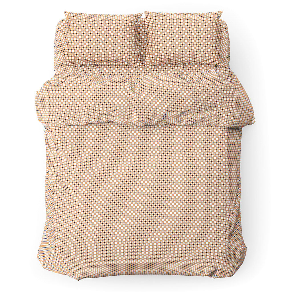 Пододеяльник 1,5 спальный 145х215см "Виши, беж", бязь "Комфорт" 121г/м2, хлопок 100%, упаковка "классическая" ПВХ 28х41см, "Домашняя мода" (Россия)