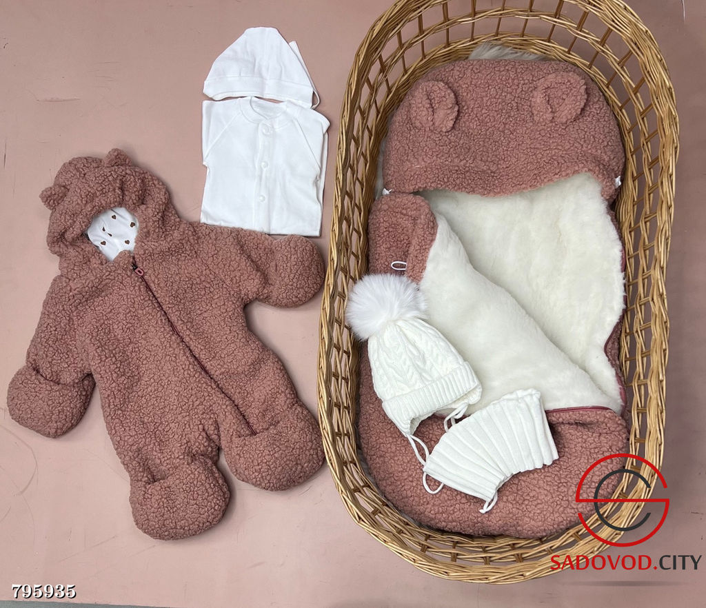 Теплый конверт в коляску 6 предметов