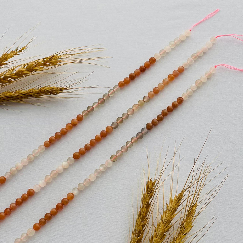 Бусины для украшений из Лунного камня микс