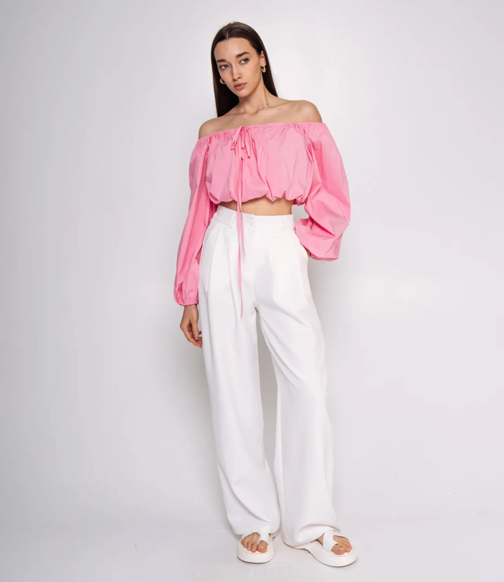 Блуза #БШ2299, розовый