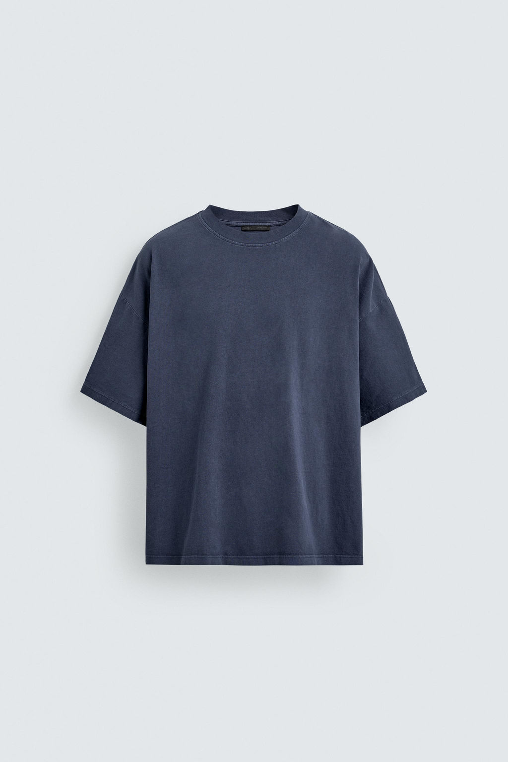 CAMISETA B?SICA LAVADA / Azul?n - Zara фото 7