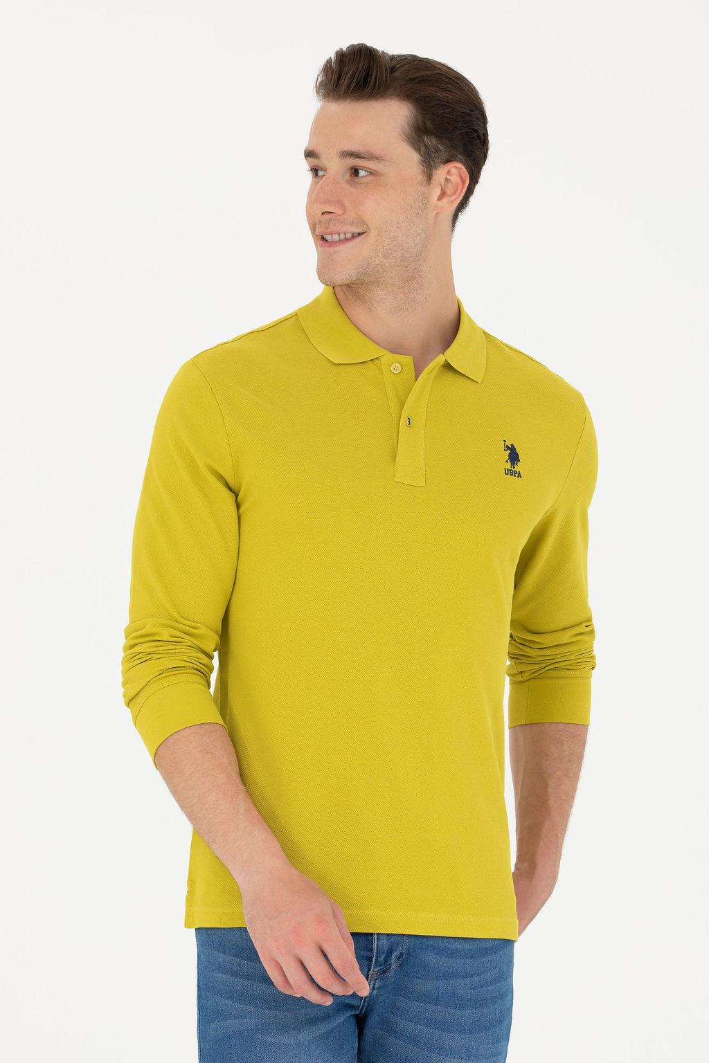 Мужской базовый свитшот фисташкового цвета Неожиданная скидка в корзине - U.s. polo assn фото 10