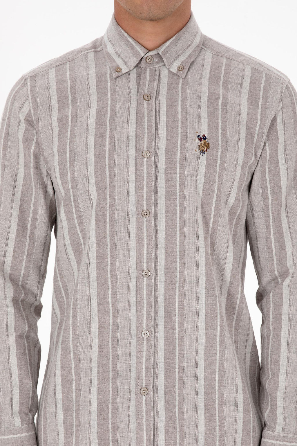 Erkek A__k Kahverengi Uzun Kollu G_mlek Sepette S_rpriz _ndirim - U.s. polo assn фото 6