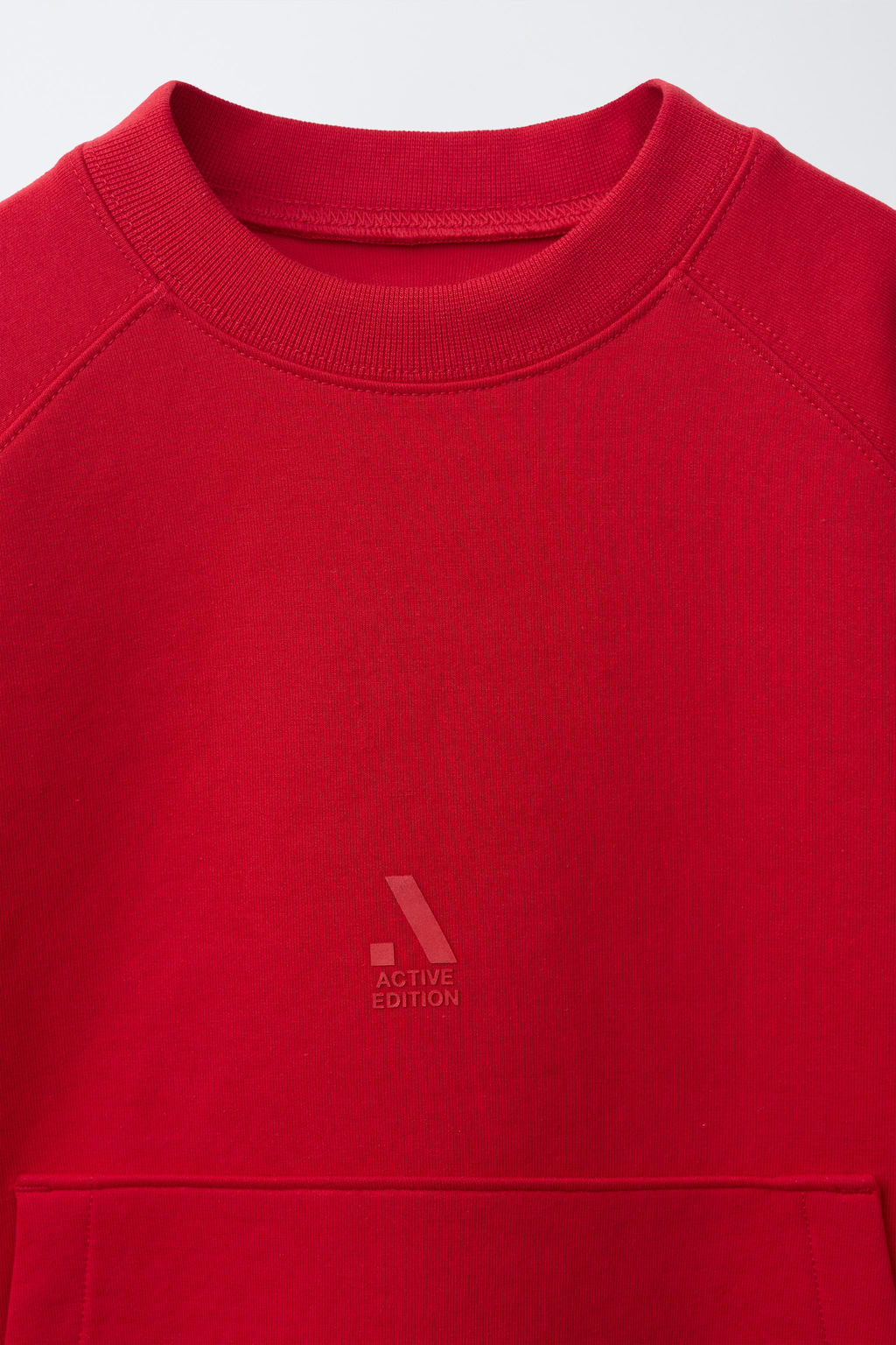 SUDADERA INTERLOCK SPORTY LOGO / Rojo - Zara фото 6