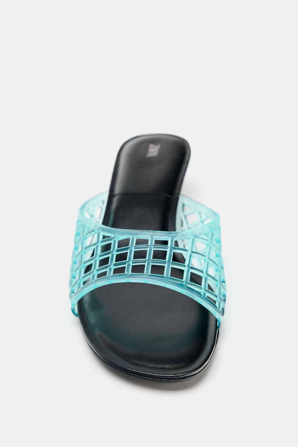 RUBBERISED-EFFECT KITTEN-HEEL MULES - Zara фото 10