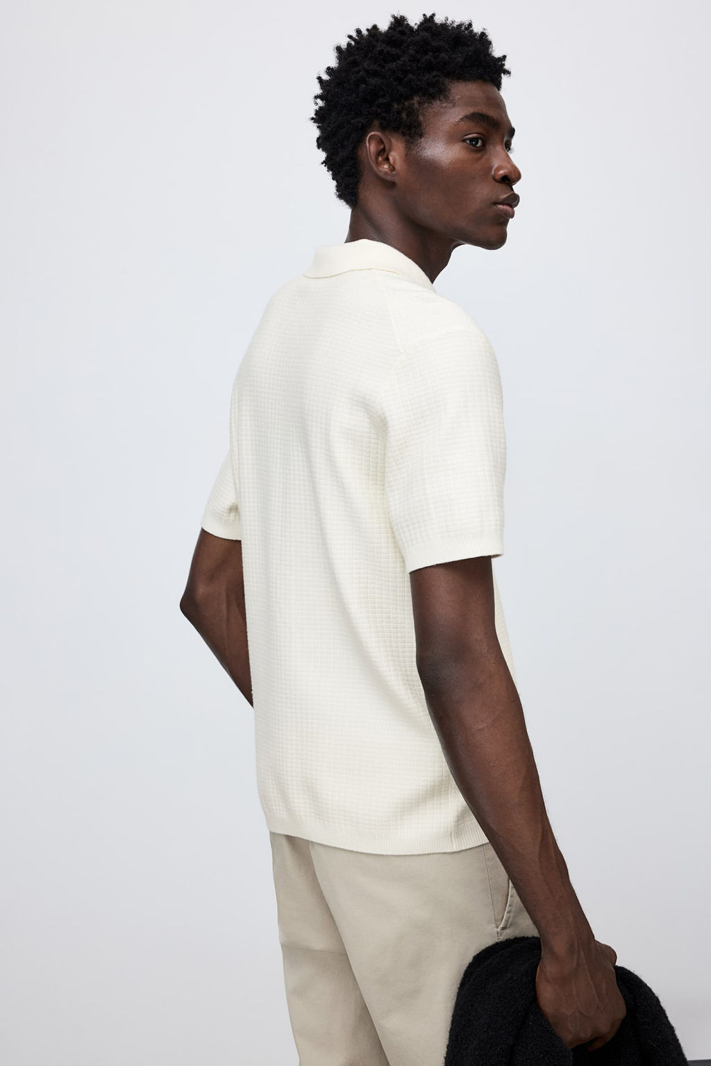 Polo en punto texturizado Regular Fit - H&m фото 6