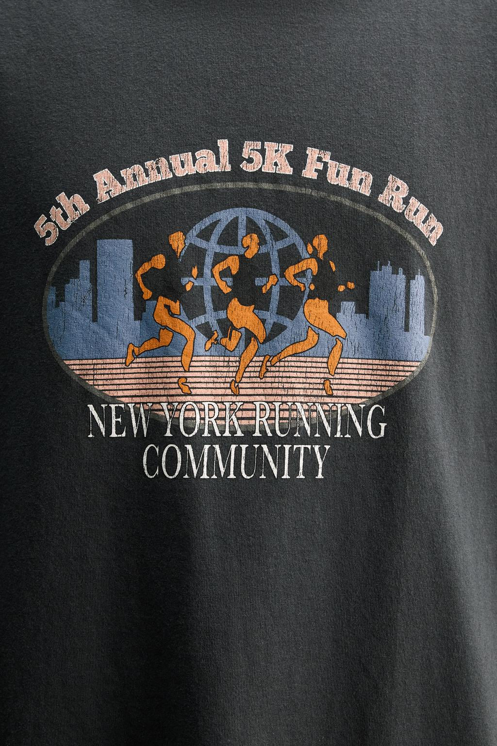 RUNNING GRAPHIC PRINT T-SHIRT - Zara фото 8