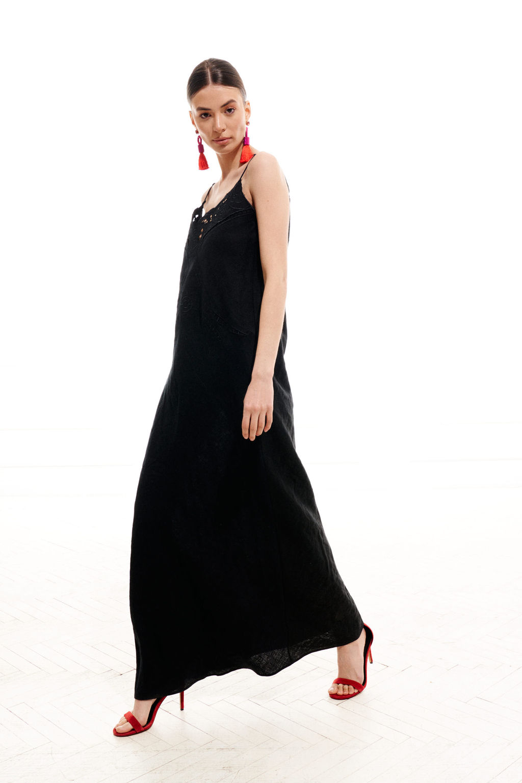 Платье - комбинация 1022 (Лен - 100%) - Elletto фото 13