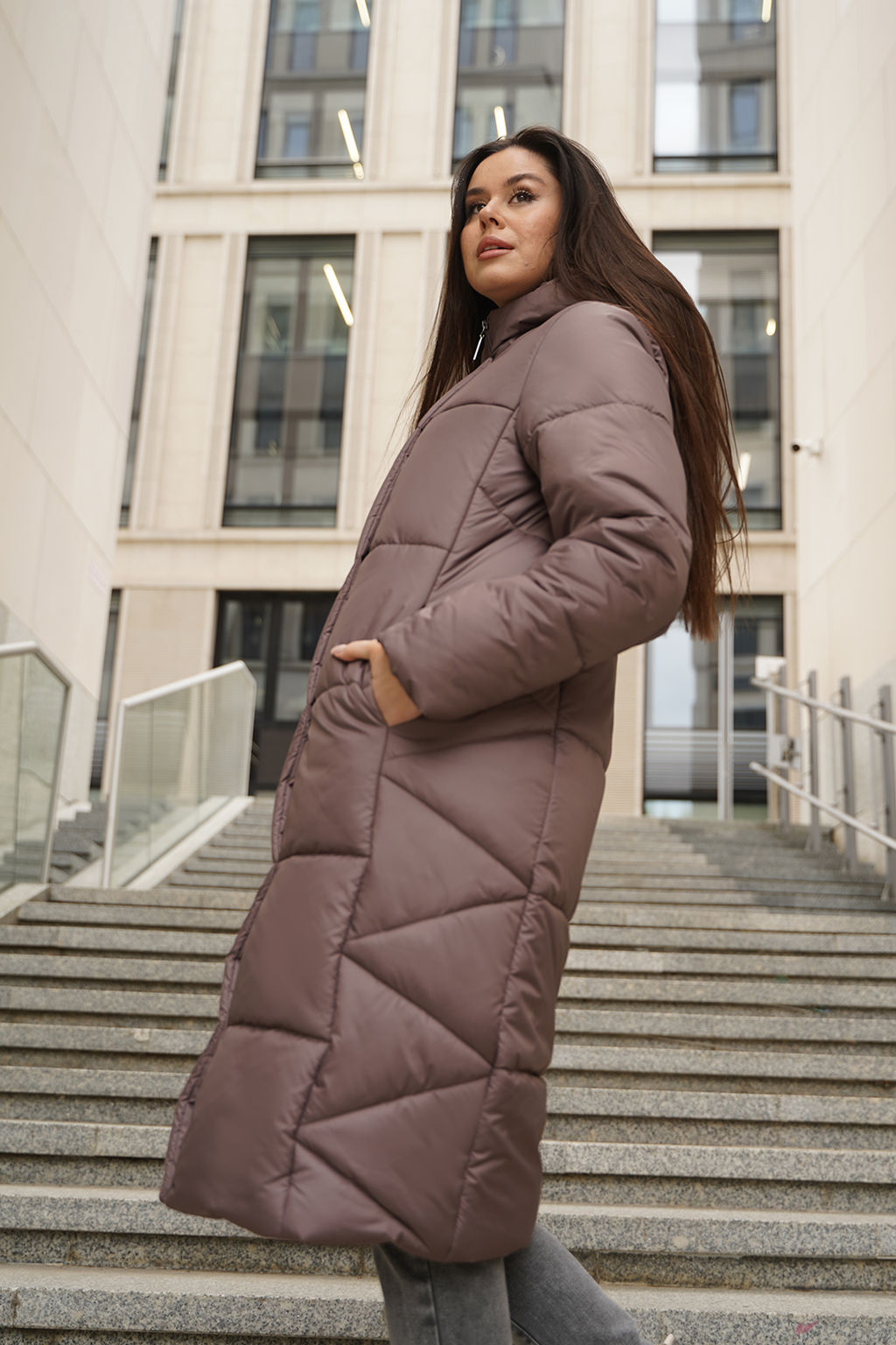 Пальто зимнее / 43811 - Twin tip фото 15