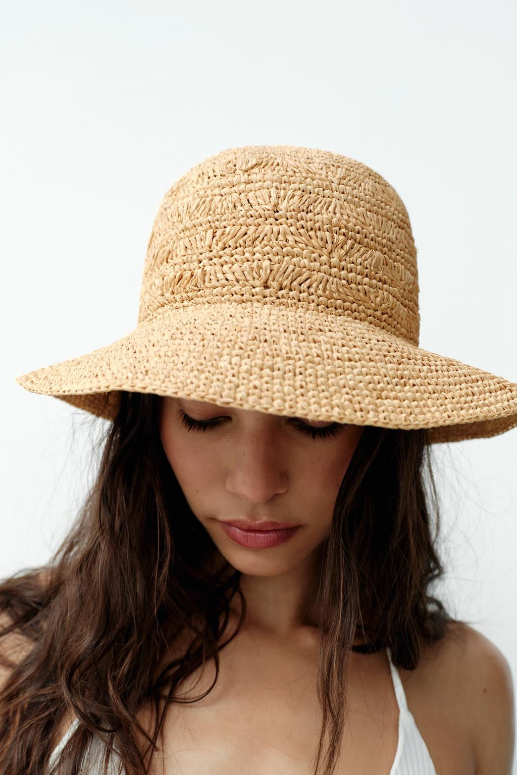 WOVEN RAFFIA HAT - Zara фото 2