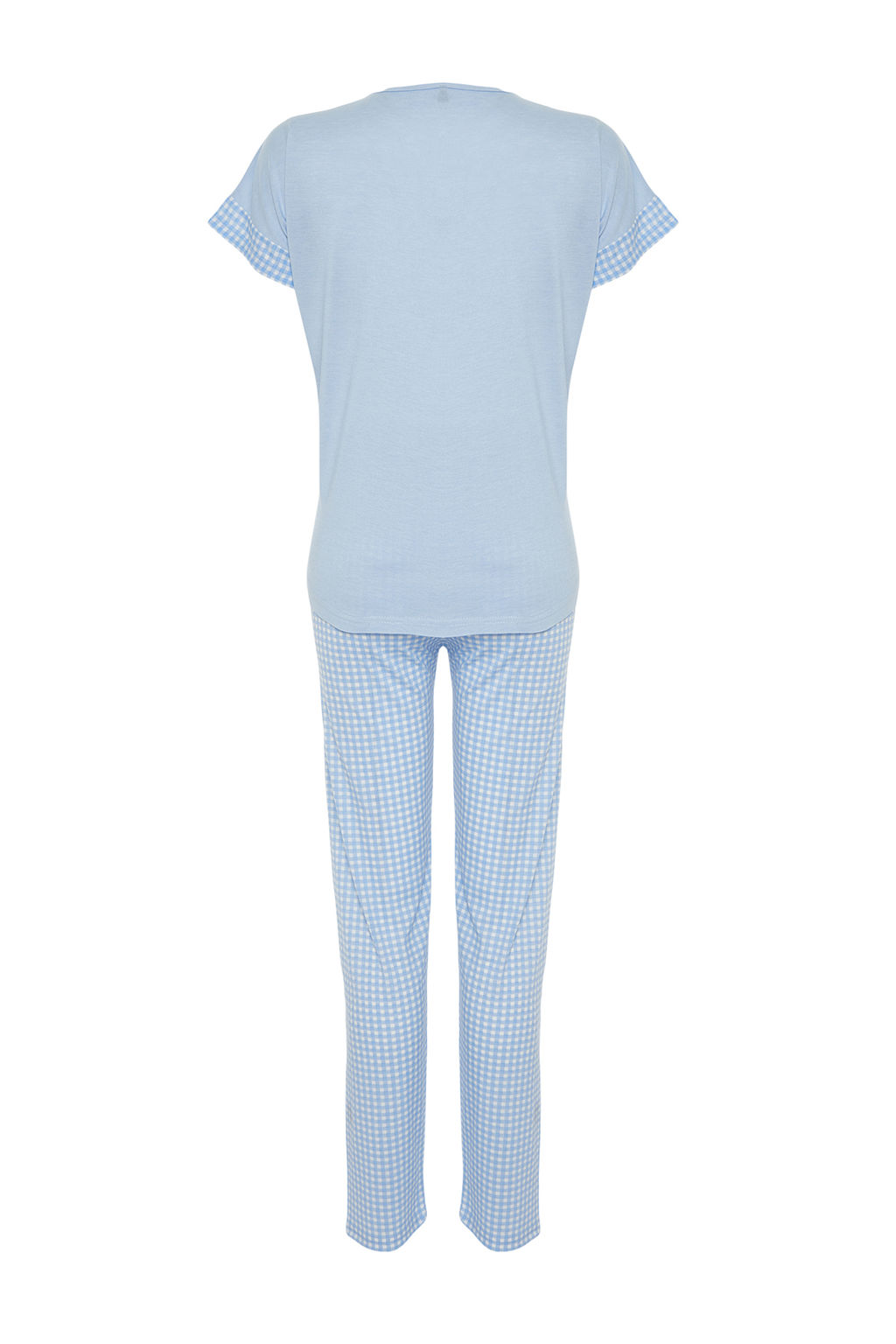 Mavi Potikareli ve Sloganl? Orme Pijama Tak?m? THMSS24PT00364