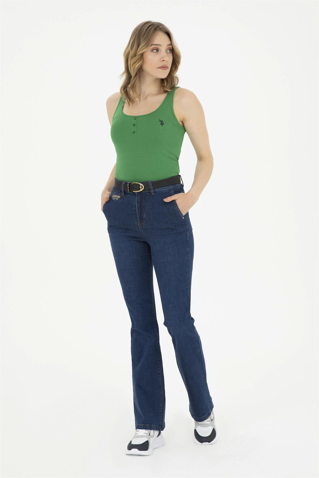 Женские синие джинсовые брюки - U.s. polo assn фото 3