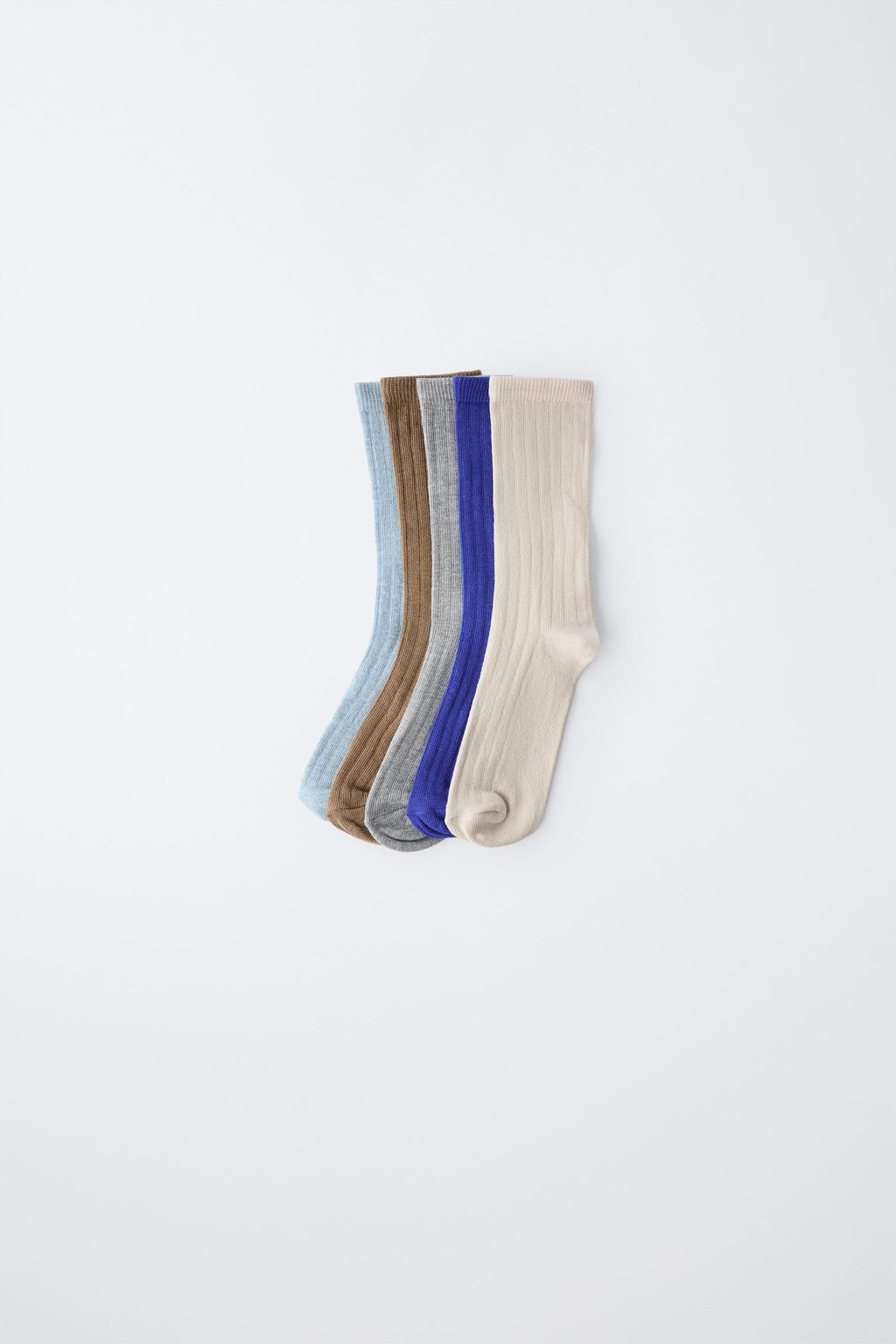 FIVE-PACK OF LONG RIBBED SOCKS - Zara фото 2