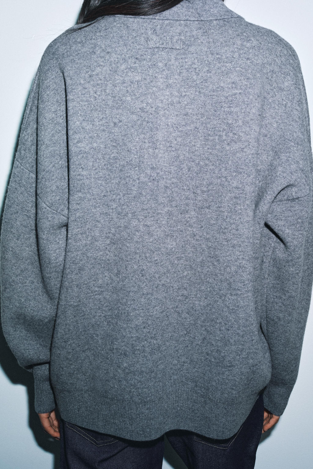 95% WOOL PLAIN KNIT POLO SHIRT - Zara фото 3