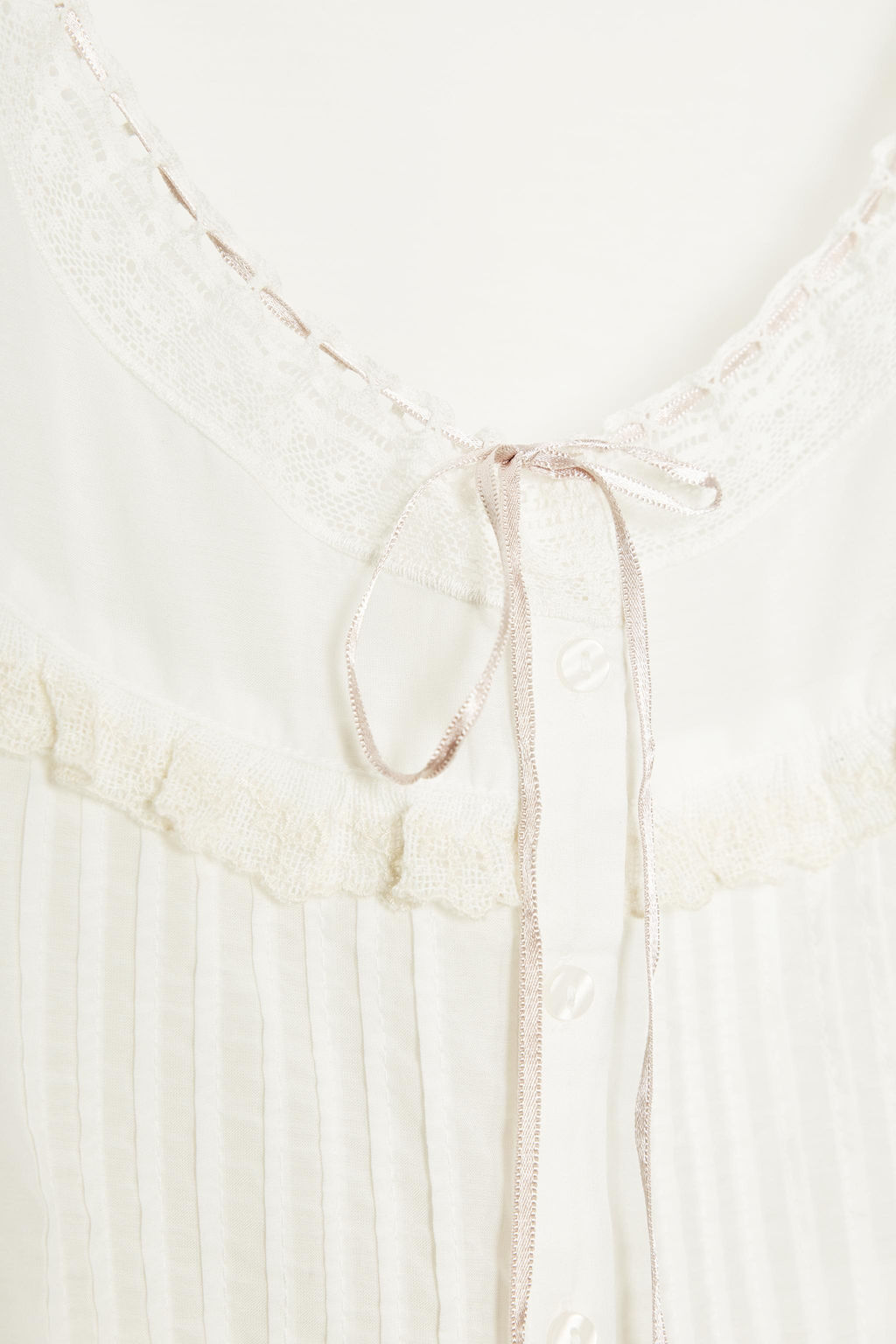 EMBROIDERED GAUZE CROP TOP WITH BOW - Zara фото 8