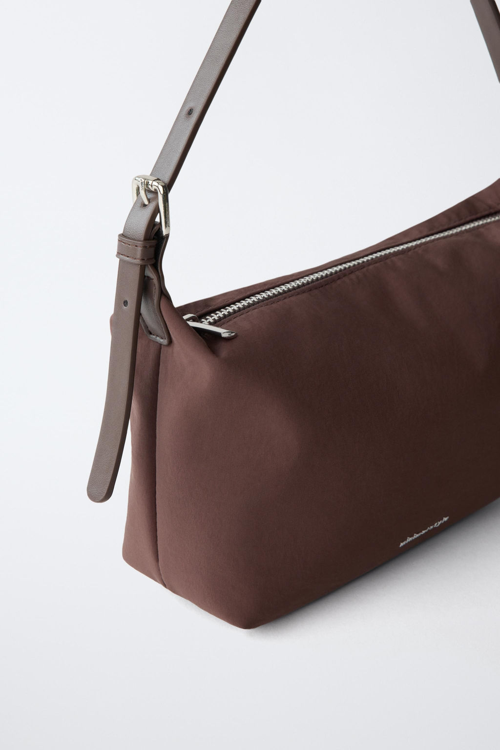 BOLSO SHOULDER NYLON / Marr?n - Zara фото 3