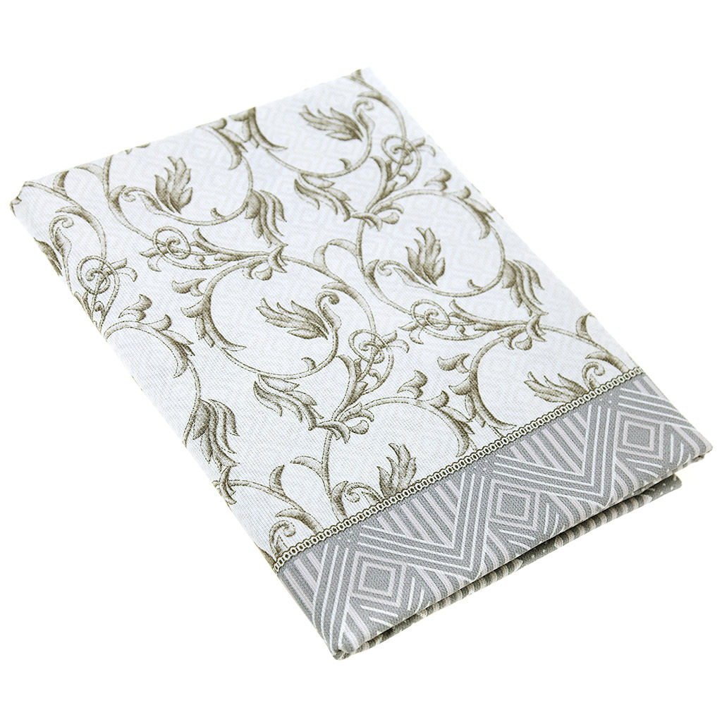 Скатерть 200х145см Льняной жаккард, длина стола до 160см, на 6-8 персон, хлопок Комфорт 171г/м2, упаковка классическая 28х41см, Домашняя мода (Россия)  фото 4