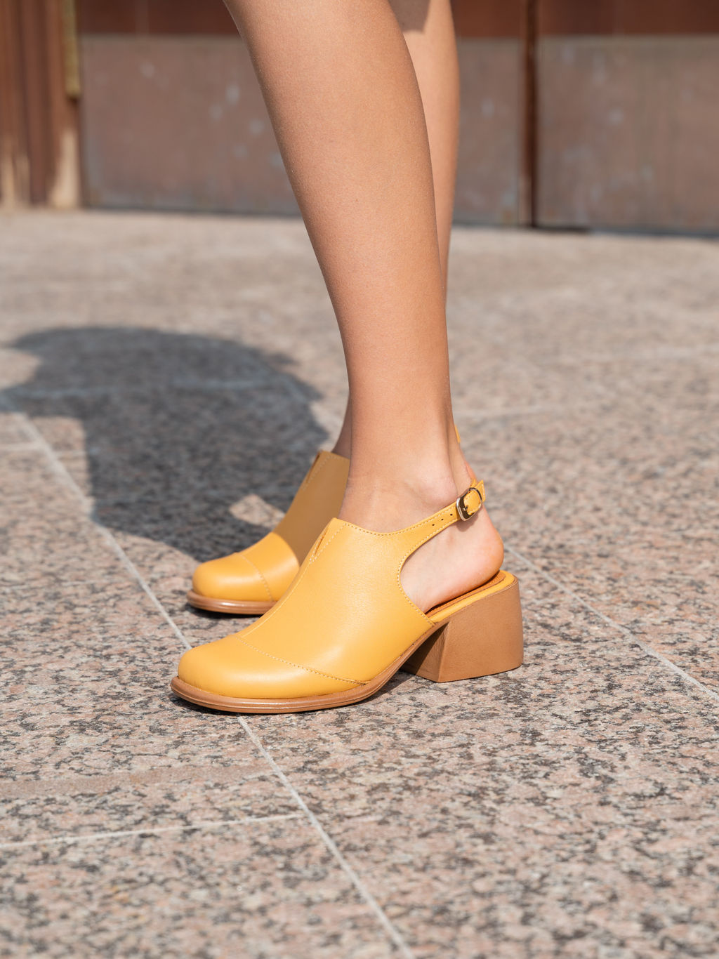 Босоножки 5133.23663be.Тыква лион+коричневый