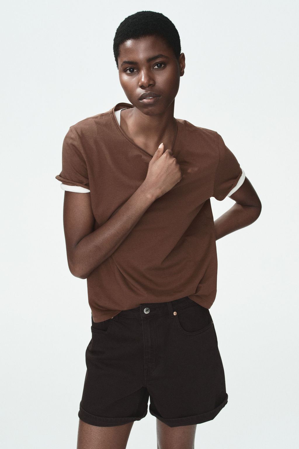 Camiseta con borde enrollado - H&m фото 5