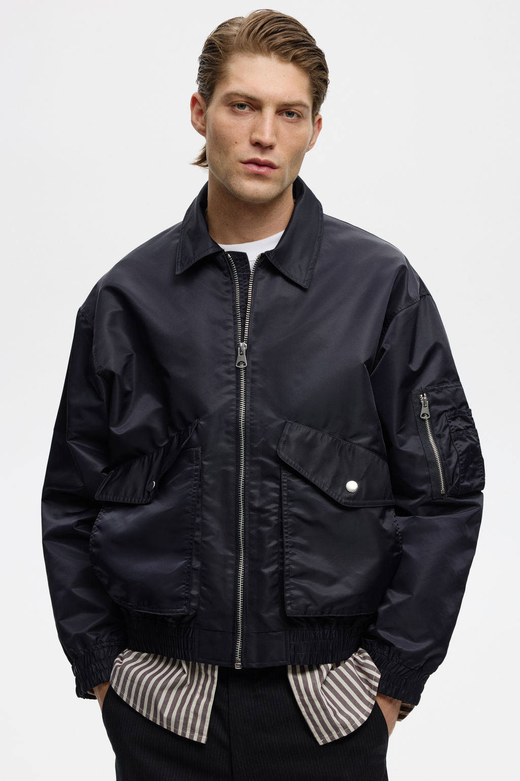 Cazadora bomber de nailon - H&m фото 2