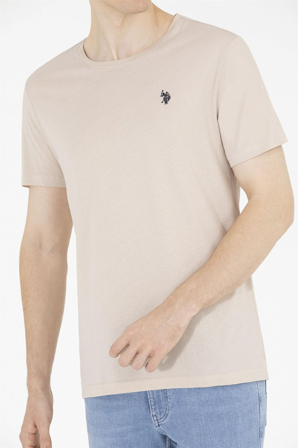 U. S. Polo Assn Мужская базовая футболка с круглым вырезом Stone - U.s. polo assn фото 13