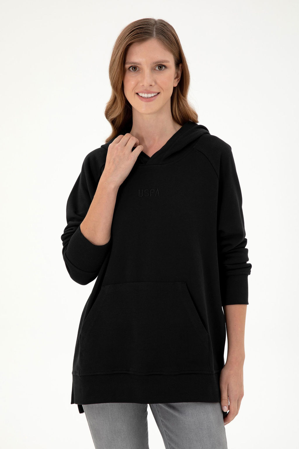 Женский черный свитшот Неожиданная скидка в корзине - U.s. polo assn фото 3