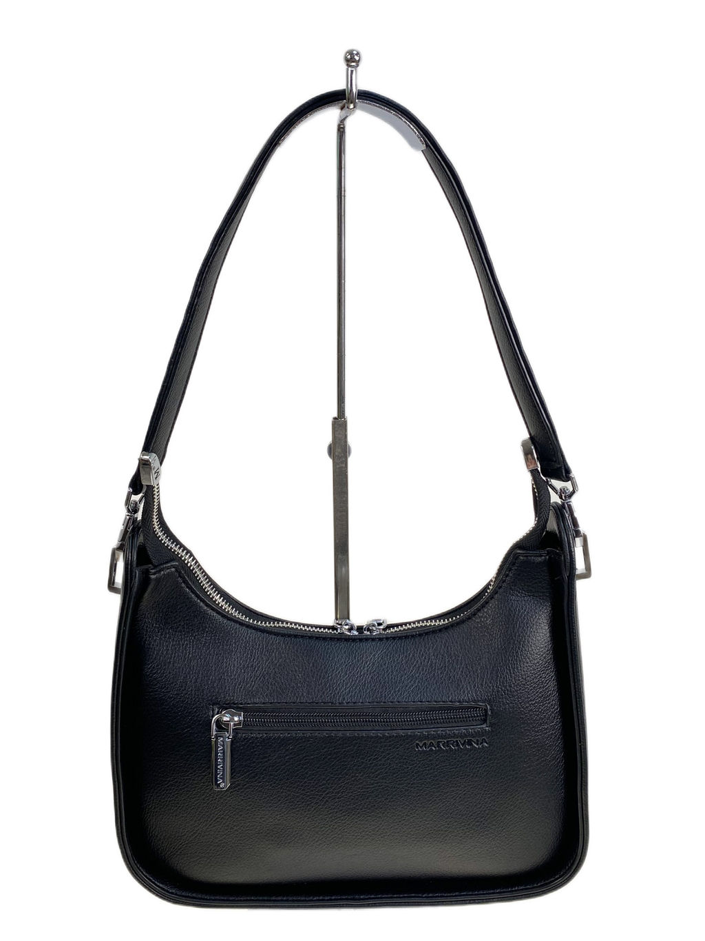 Женская сумка из искусственной кожи, цвет черный - Greta фото 2