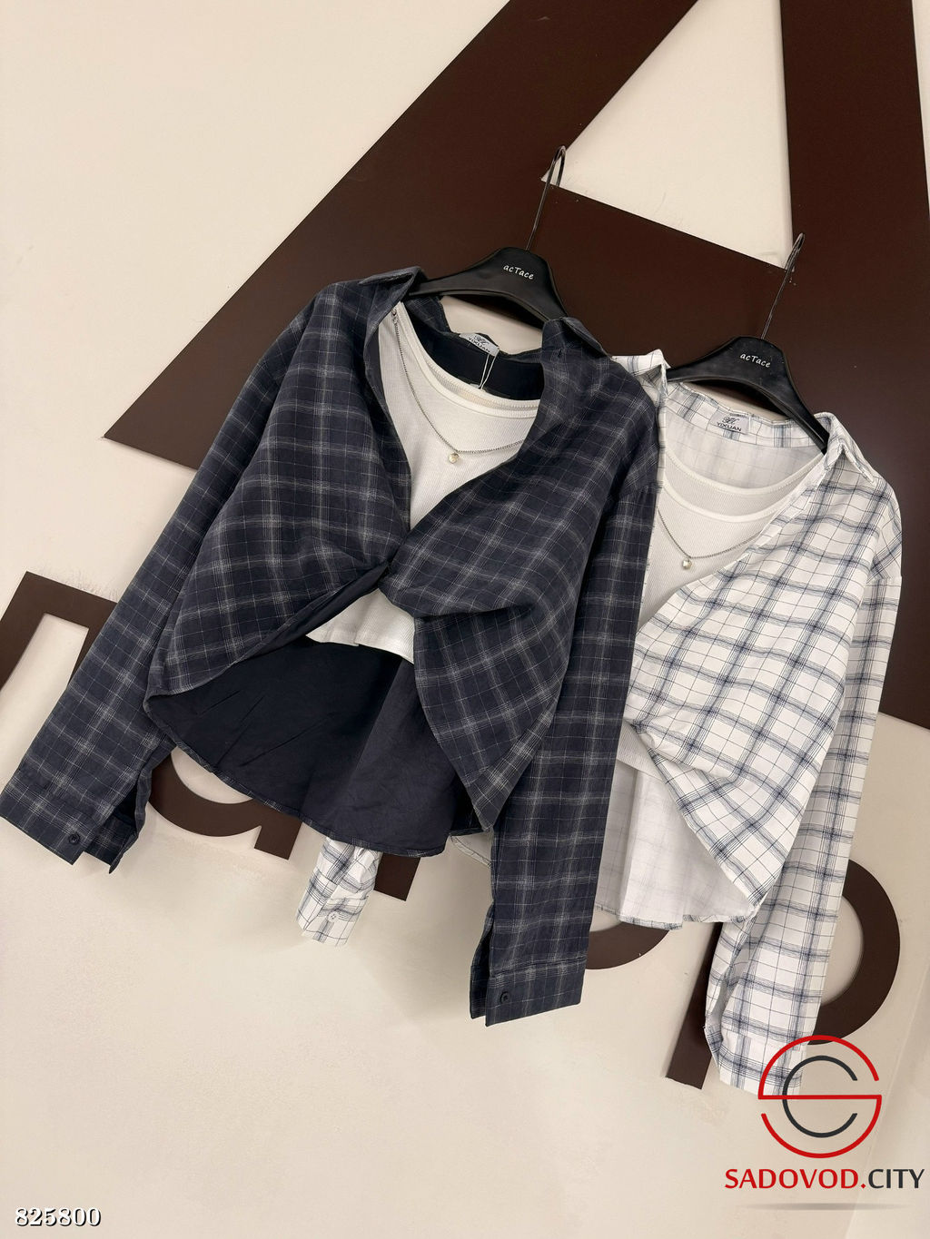 Рубашка женская с топиком