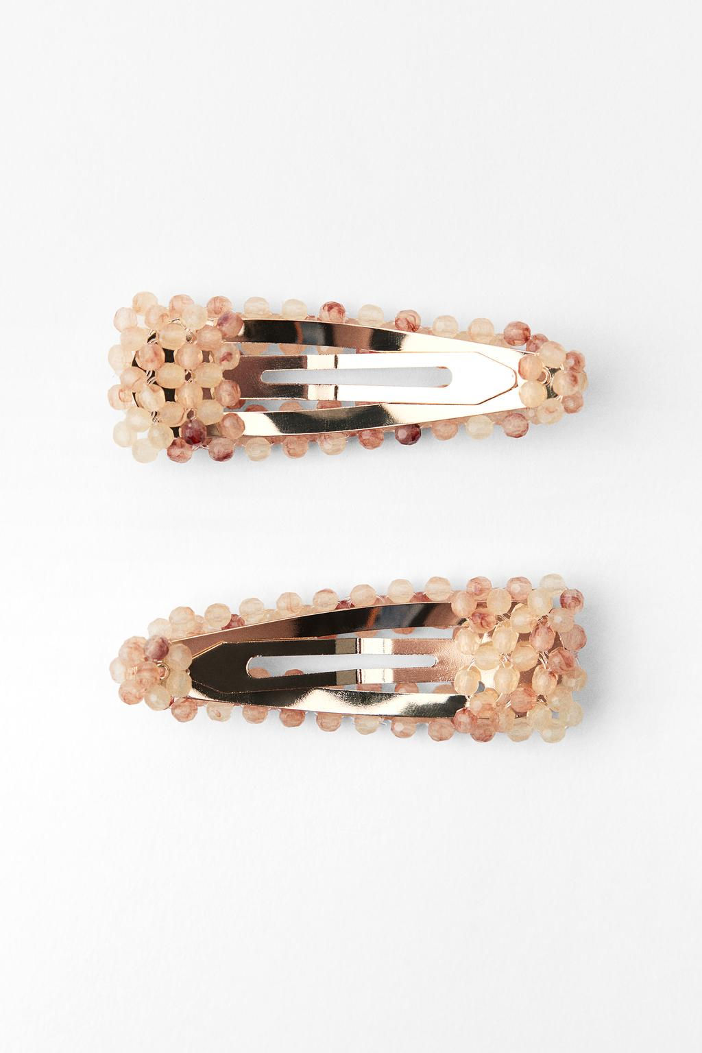 2-PACK OF BEADED HAIR CLIPS - Zara фото 4