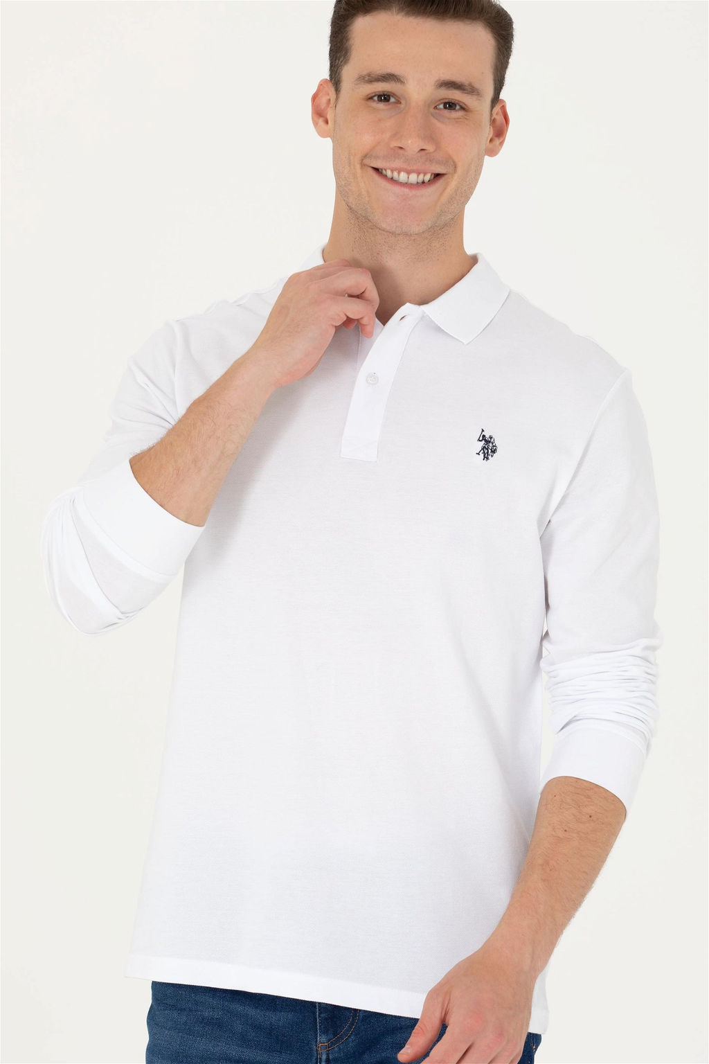 Мужской белый базовый свитшот Неожиданная скидка в корзине - U.s. polo assn фото 4