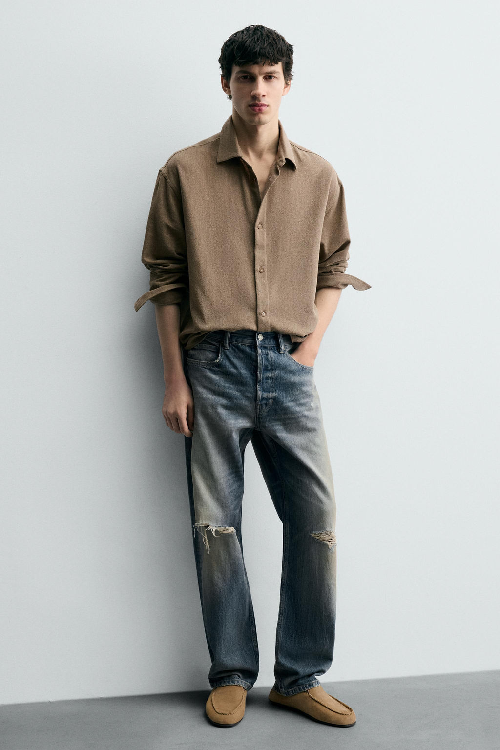 LEATHER LOAFERS - Zara фото 6
