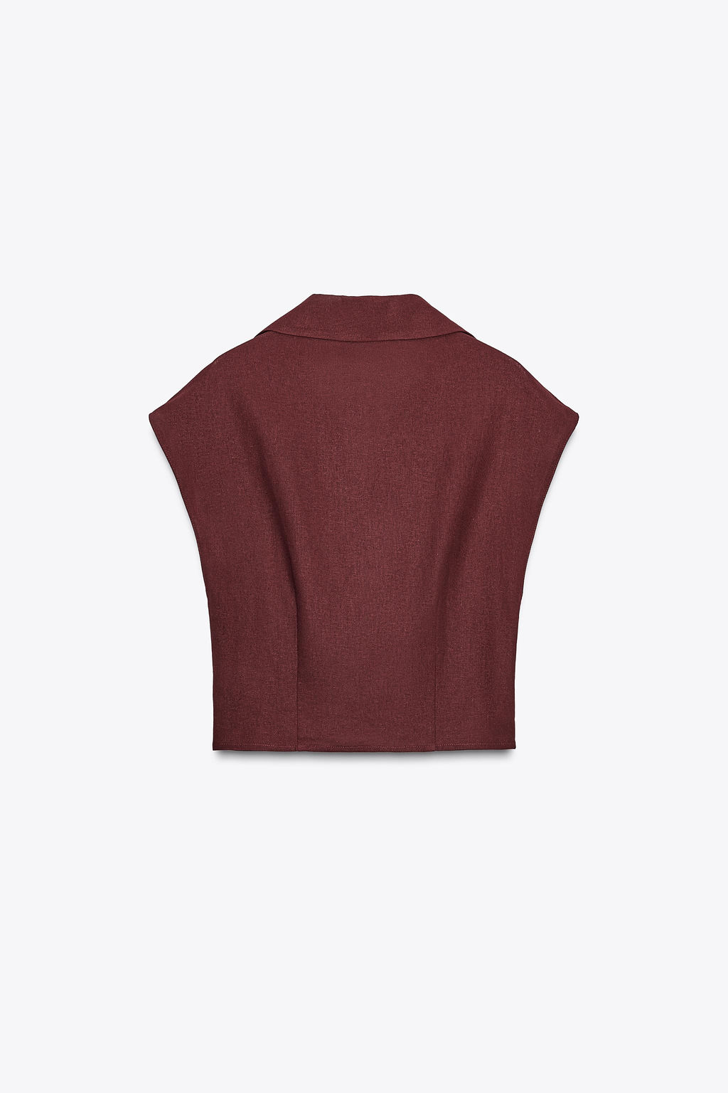 CROSSOVER LINEN BLEND TOP - Zara фото 9