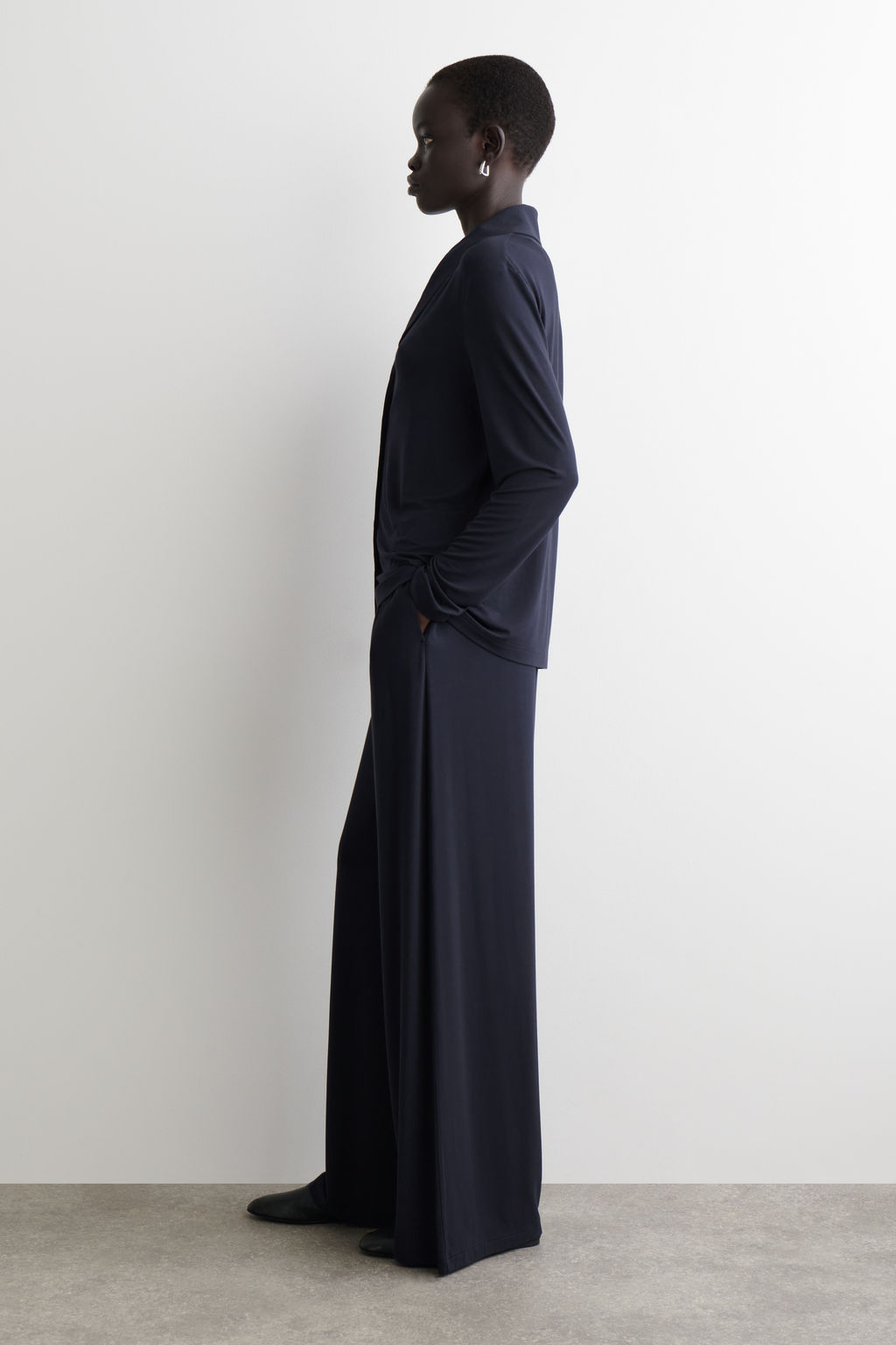 PANTAL?N WIDE LEG Y FLUIDO DE PUNTO - H&m фото 3