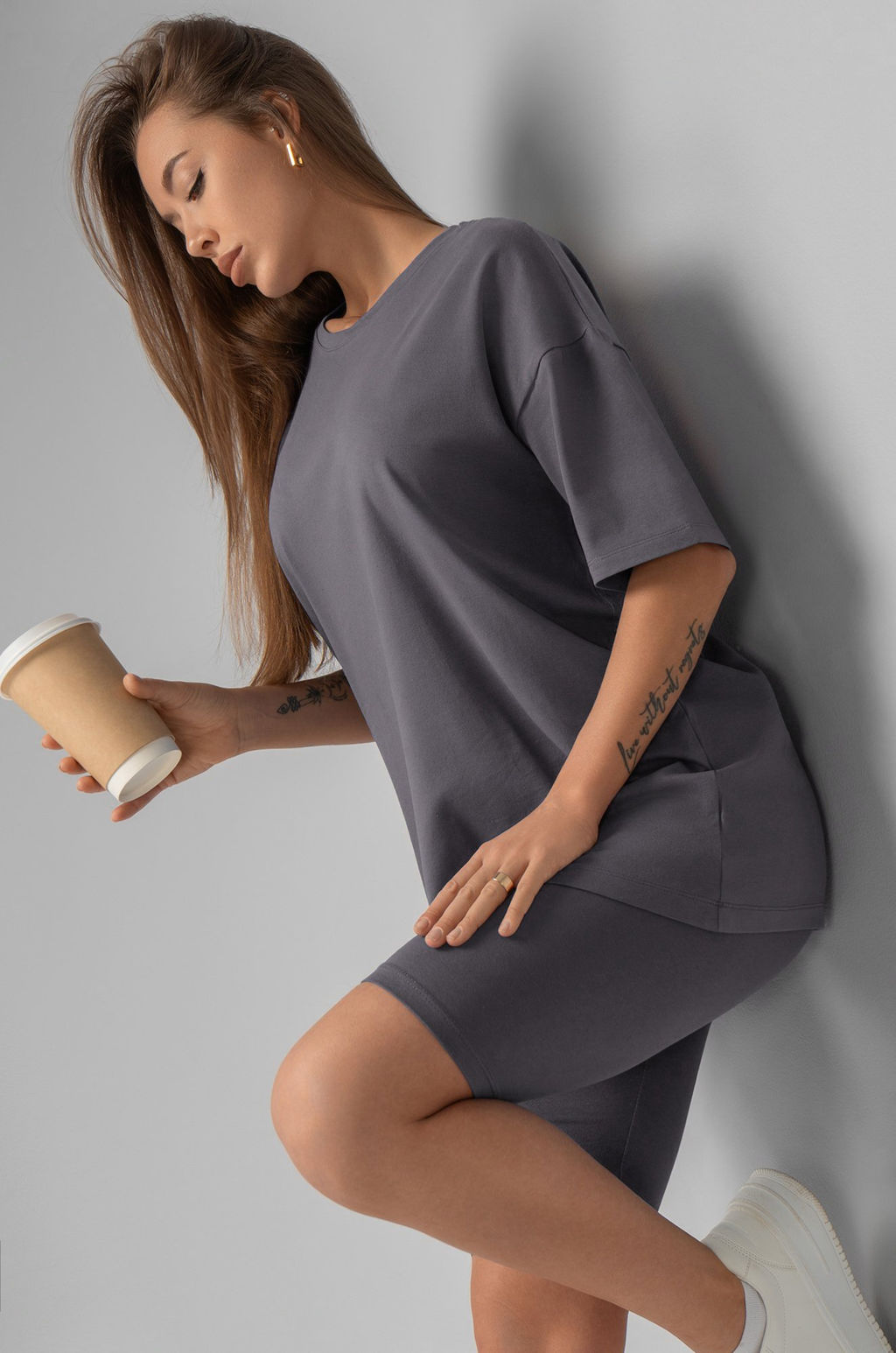 Женский костюм оверсайз Happyfox