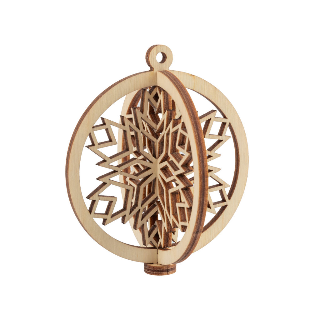 Заготовка для декорирования Mr. Carving КЛ-44 Подвеска объемная Шар фанера d 7 см х 0.3 см 3 снежинка