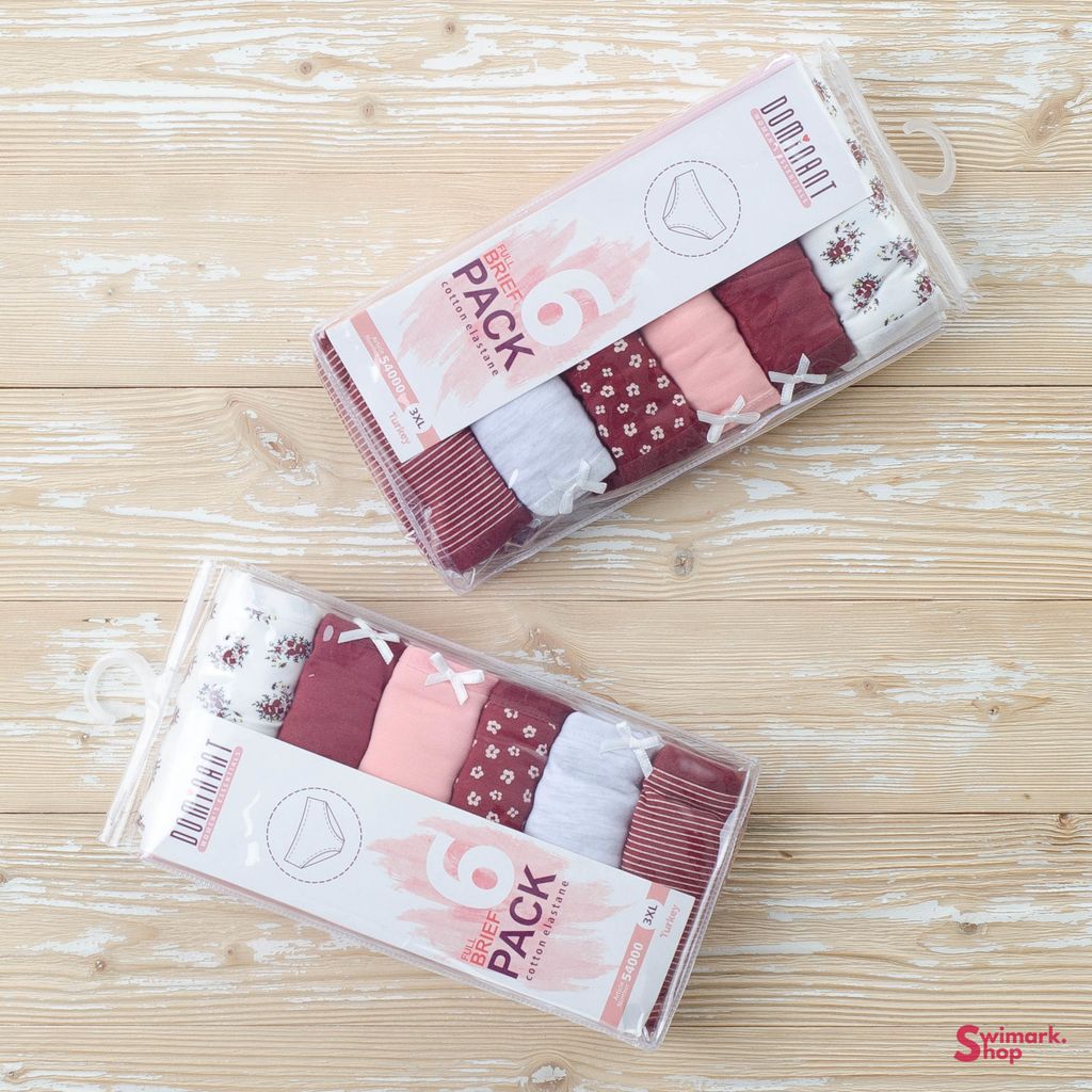 Трусики женские бикини с высокой посадкой 54000-38, FULL BRIEF, 6 шт. в уп. - Dominant фото 3