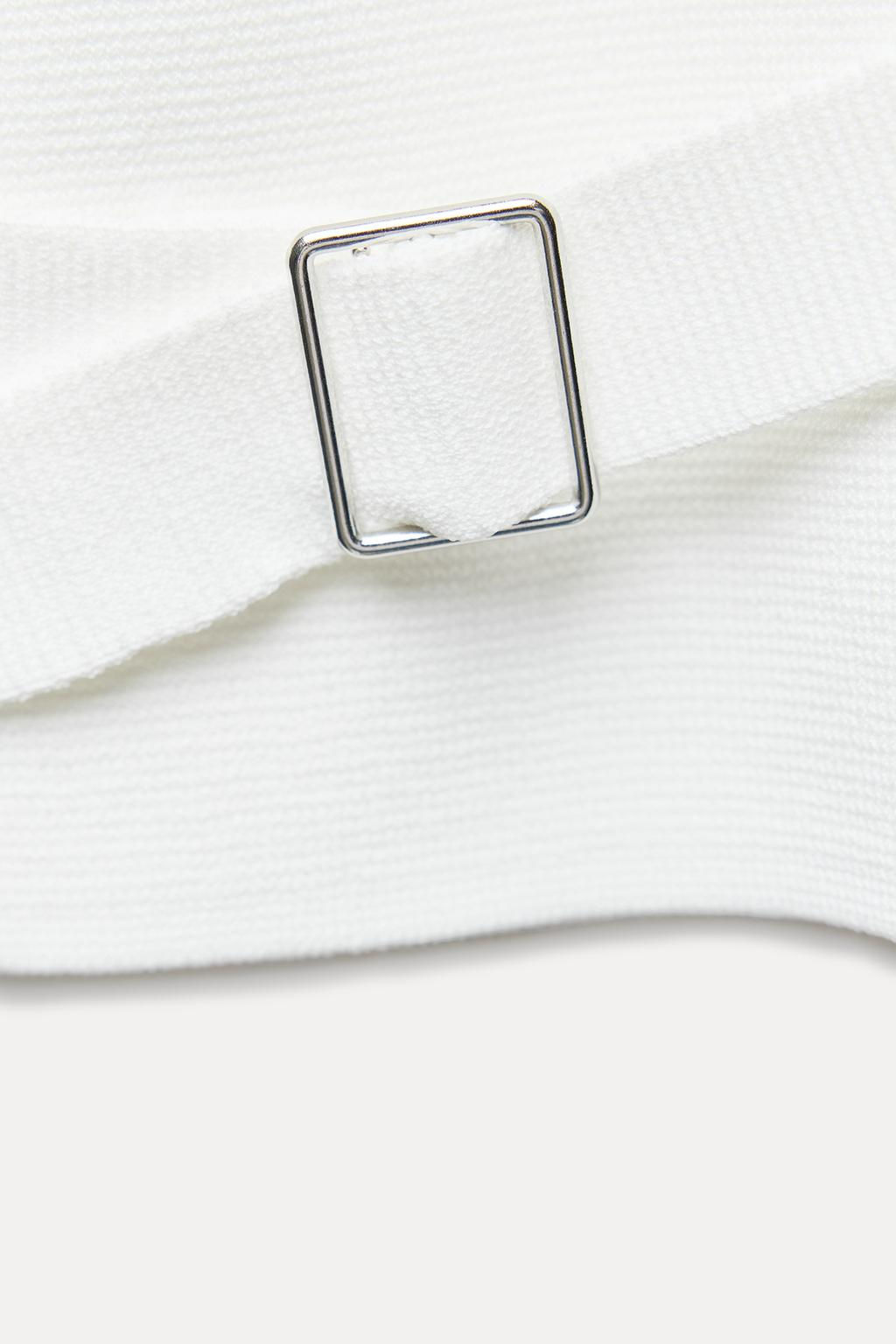 KNIT WAISTCOAT TOP WITH BACK TAB - Zara фото 6