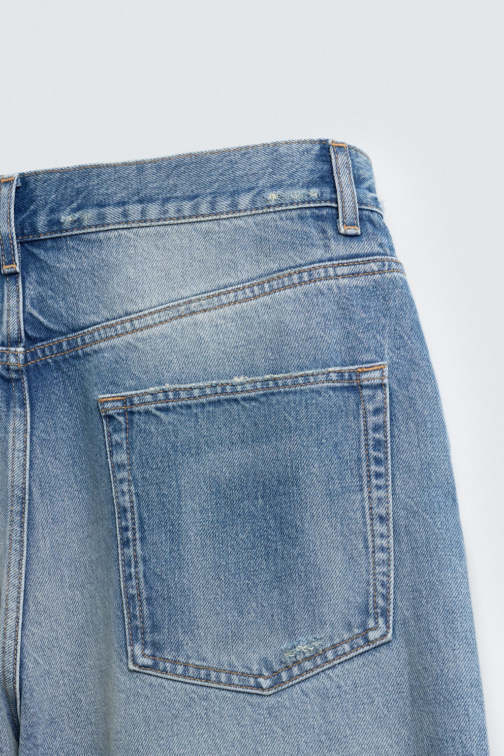 RIPPED RELAXED FIT JEANS - Zara фото 10