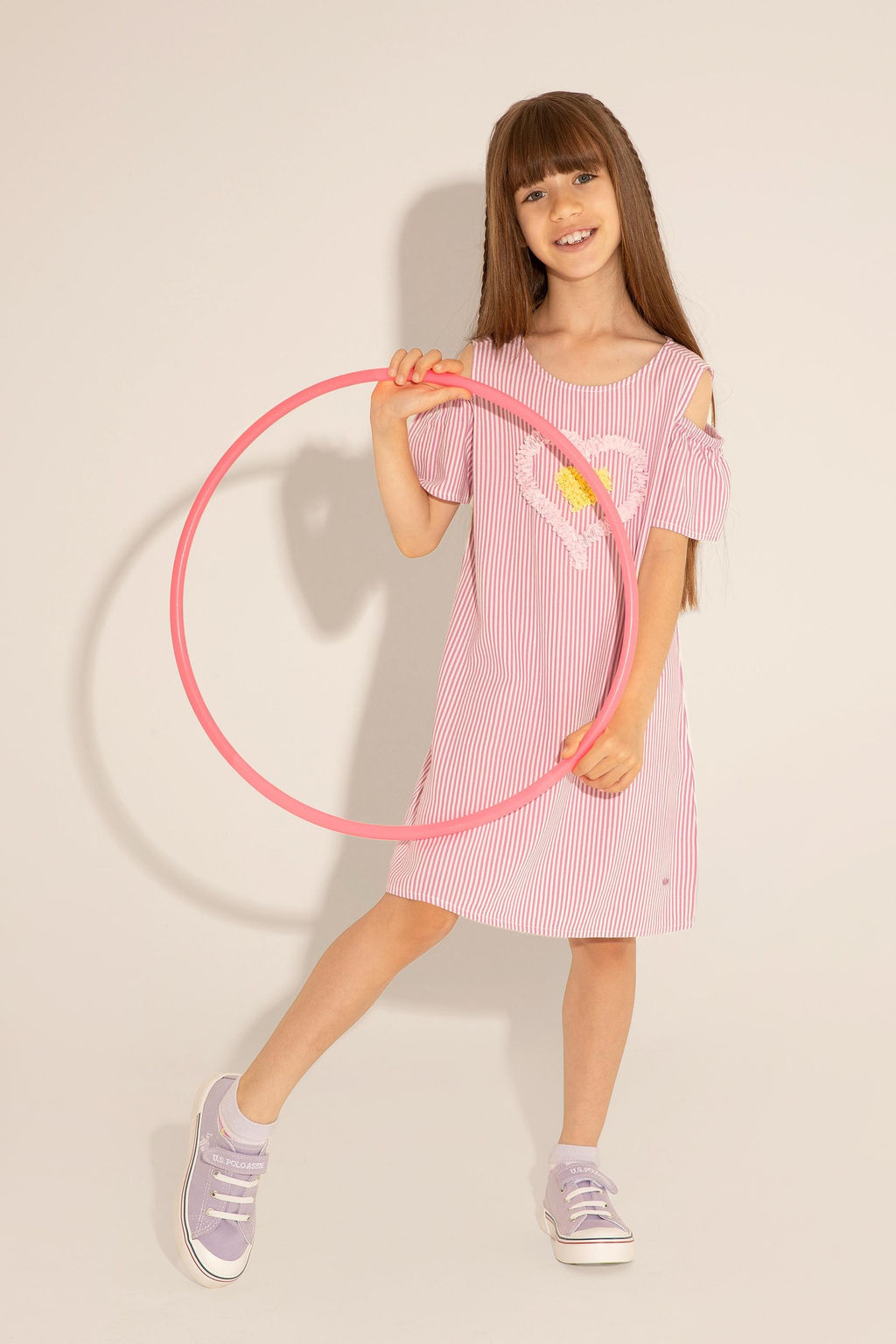 U. S. Polo Assn Тканое платье Магнолия для девочек с короткими рукавами - U.s. polo assn фото 6