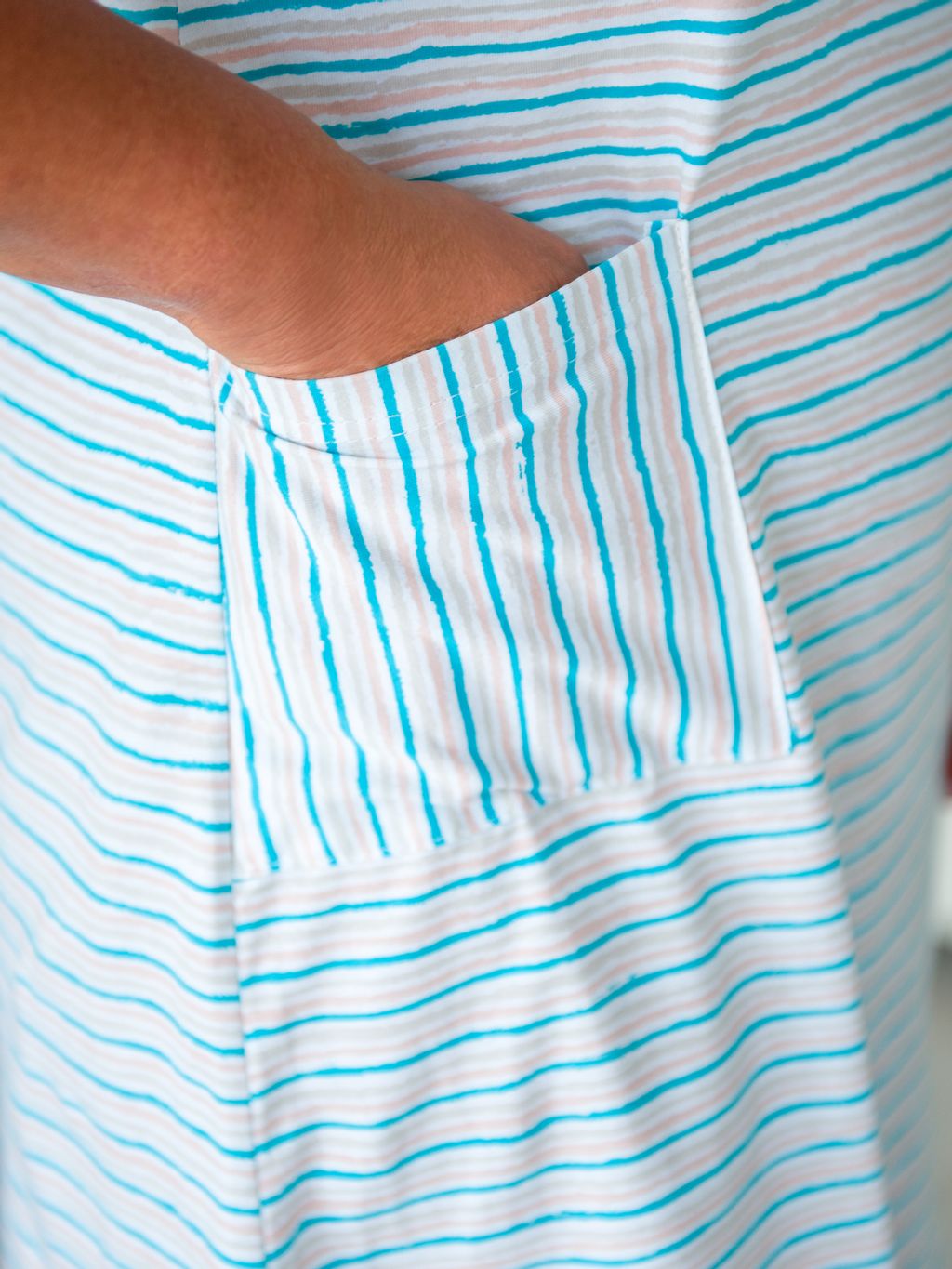 Туника женская из кулирки Руслана бирюзовый - Амадэль фото 4